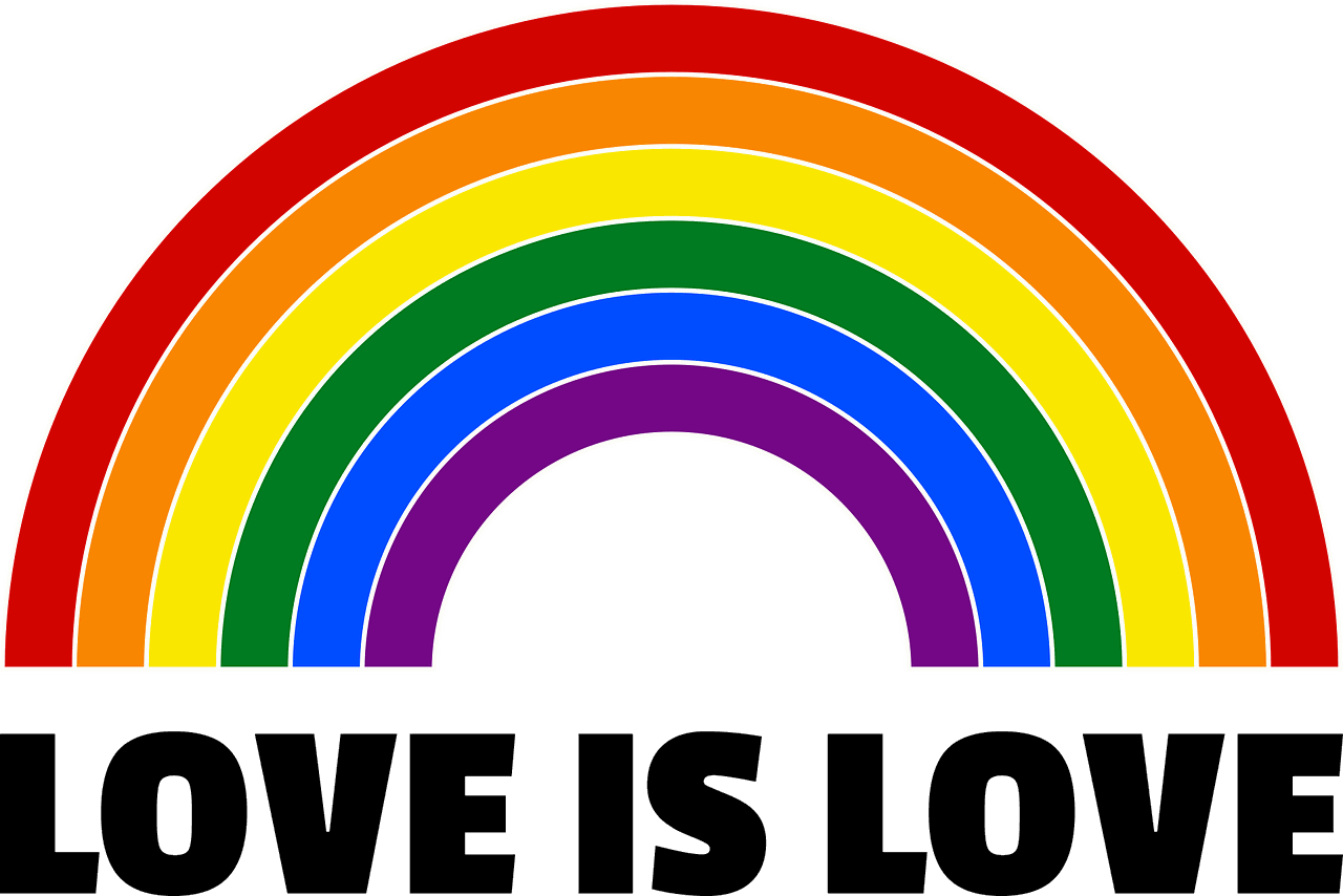 Regnboge love is love - kjærleik er kjærleik uansett kva form det er i